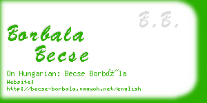 borbala becse business card